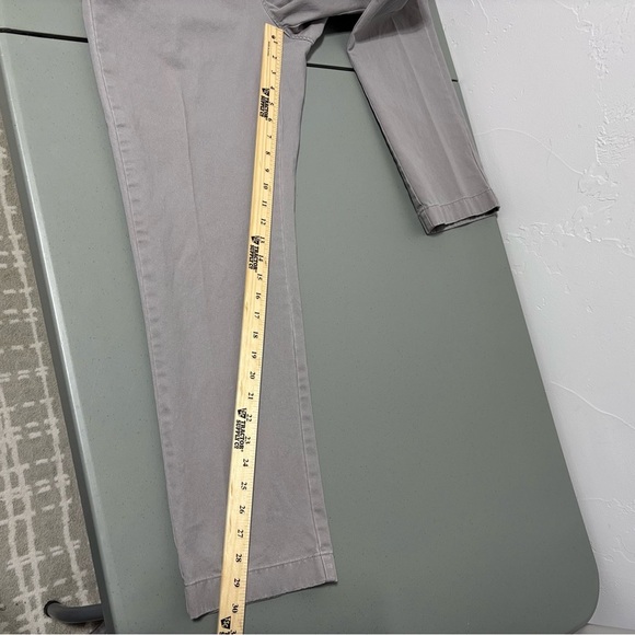 J. Crew Factory Gray 33X30 Men's Casual Chino Pant 100% Cotton Preppy - Picture 9 of 10